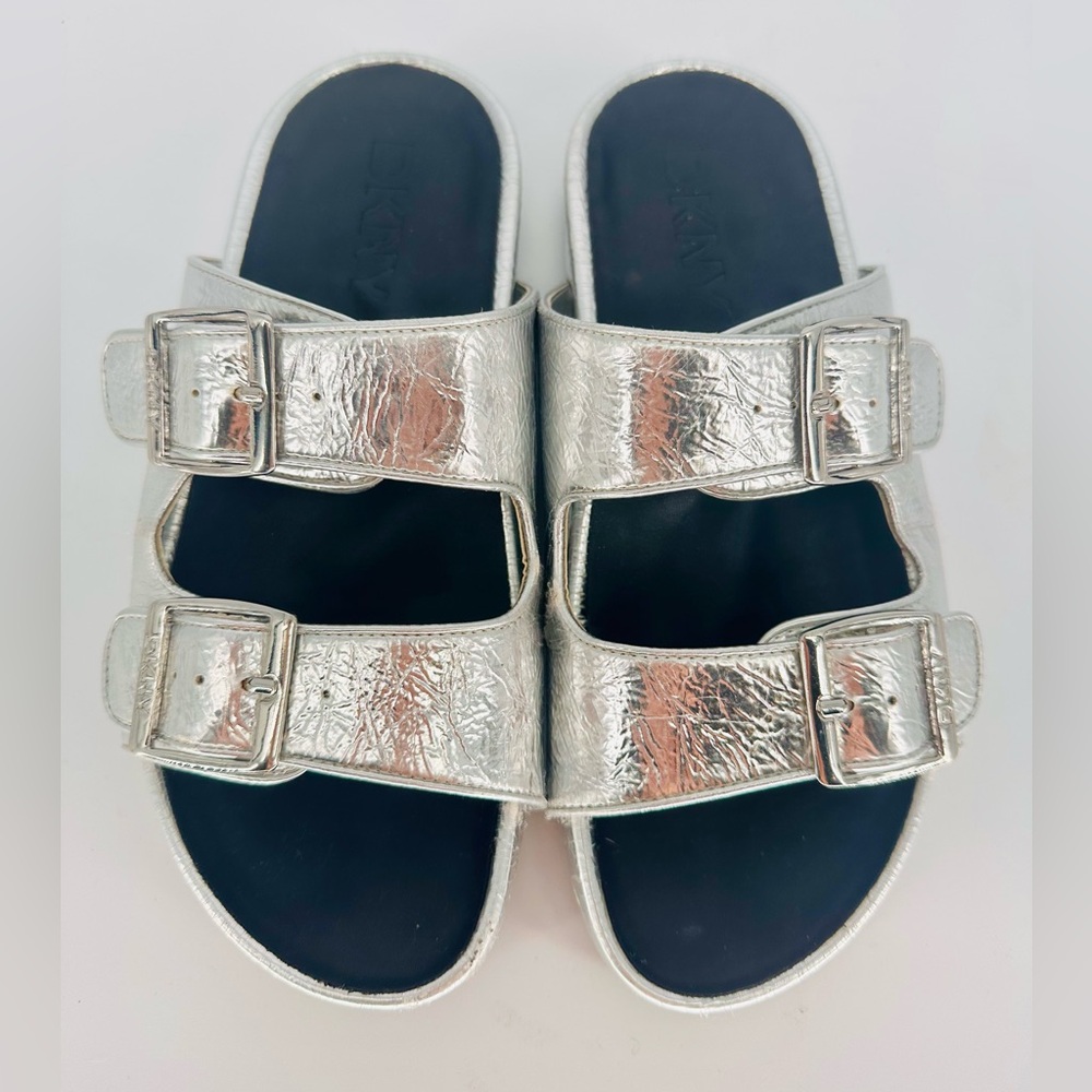 DKNY Silver Women's Sandals Sz. 7